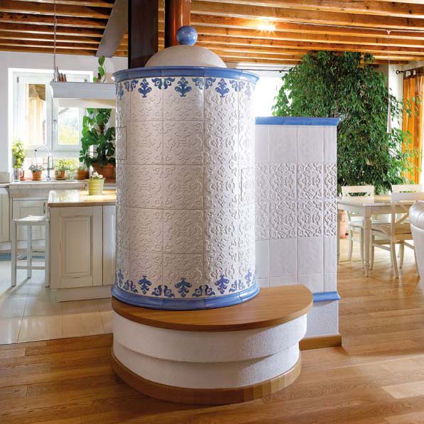 stufa in maiolica